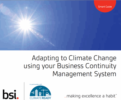 Adapting to Climate Change using your business continuity system